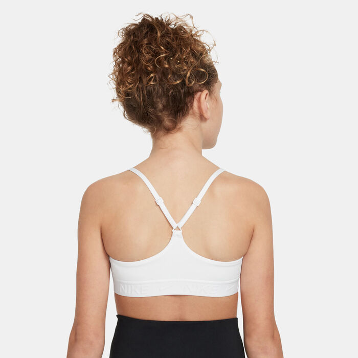 Nike Kids' Indy Sports Bra White Nike Kids' Indy Sports Bra White image number 1