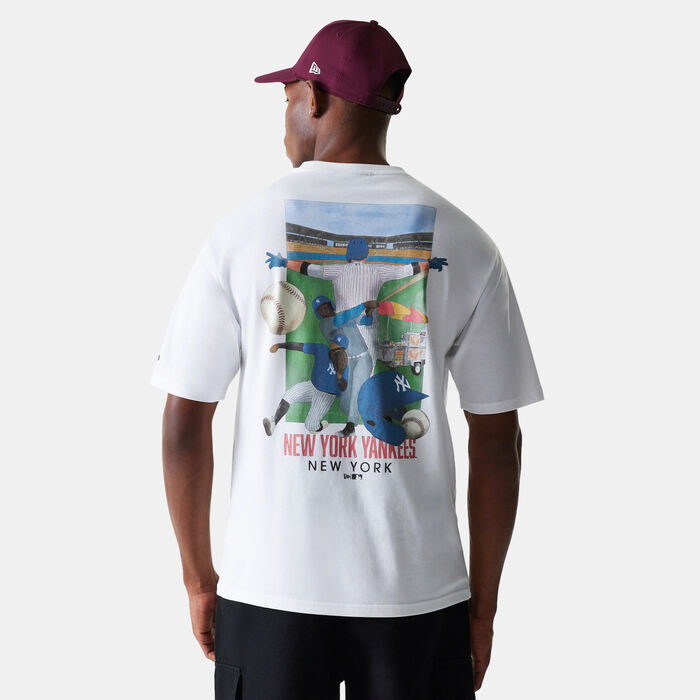 New Era Men's MLB New York Yankees Graphic T-Shirt White image number 1