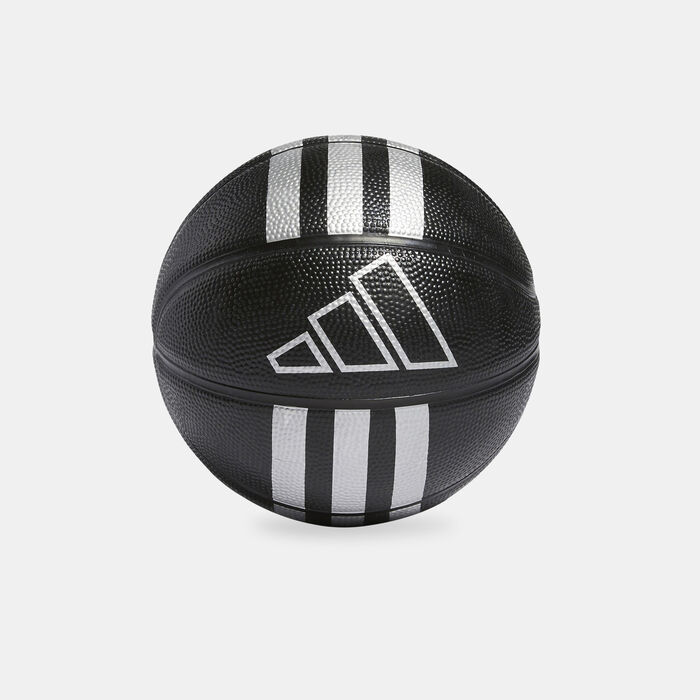 adidas Kids' 3-Stripes Mini Basketball Black image number 0