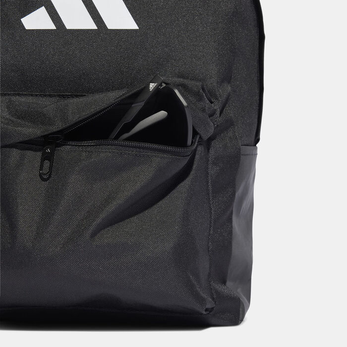 adidas Classic 3 Bar Logo Backpack Black adidas Classic 3 Bar Logo Backpack Black image number 3