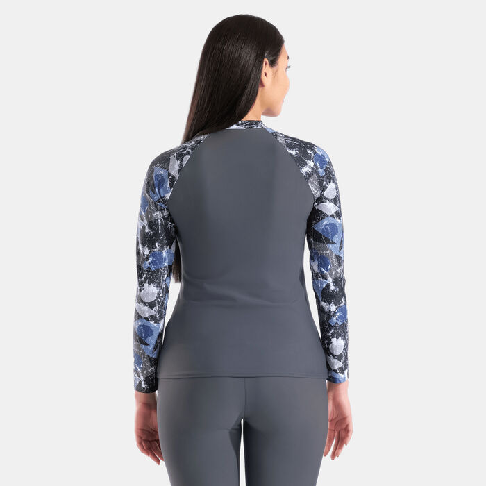 Arena Women's Modesty Long Sleeve Swimming Rashguard Multi-Color Arena Women's Modesty Long Sleeve Swimming Rashguard Multi-Color image number 1