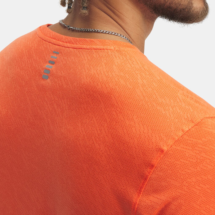 Under Armour Men's Launch Camo Running T-Shirt Orange Under Armour Men's Launch Camo Running T-Shirt Orange image number 2