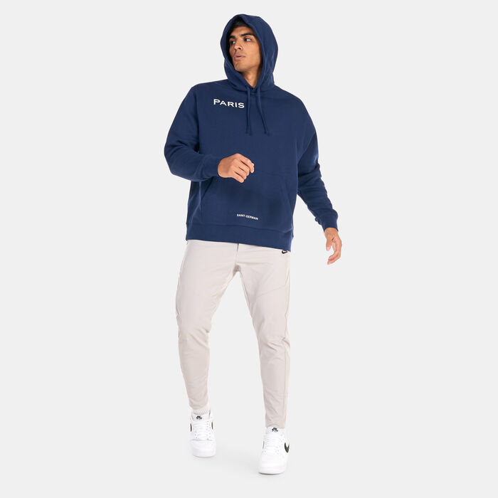 Nike Men's Paris Saint-Germain Club Fleece Pullover Hoodie Blue Nike Men's Paris Saint-Germain Club Fleece Pullover Hoodie Blue image number 2
