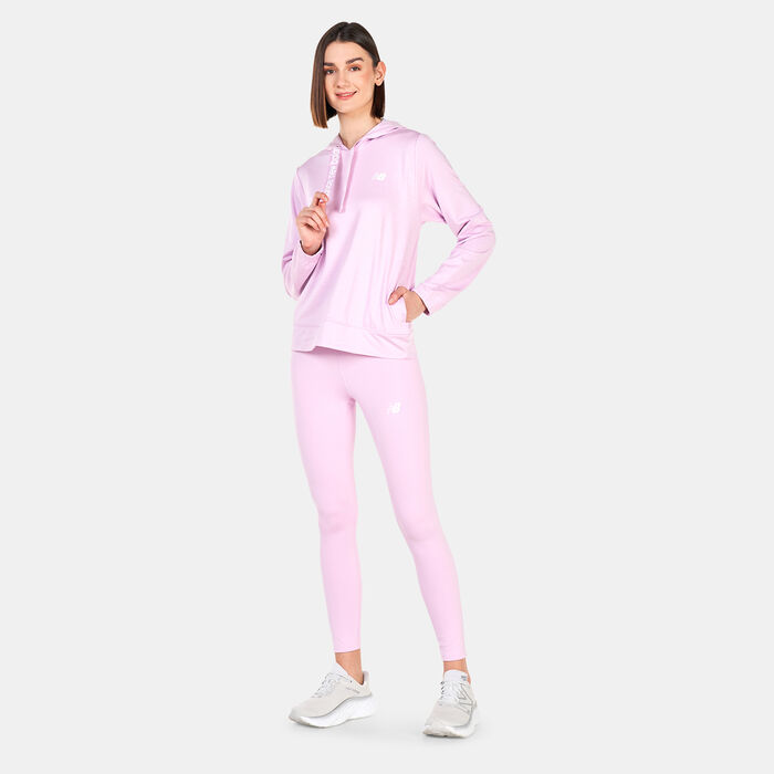 New Balance Women's Relentless Terry Hoodie Pink New Balance Women's Relentless Terry Hoodie Pink image number 2