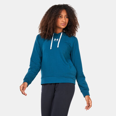 Under Armour Women's UA Rival Terry Hoodie Green