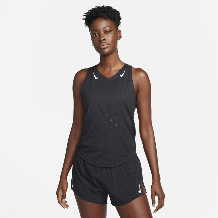 Nike Women's AeroSwift Dri-FIT ADV Running Vest Black Nike Women's AeroSwift Dri-FIT ADV Running Vest Black image number 0