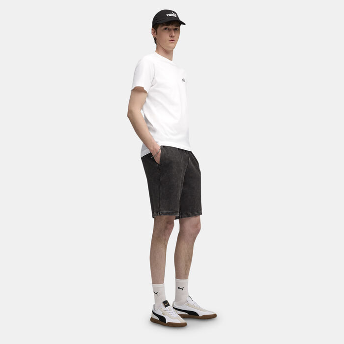 PUMA Men's Essentials Elevated Shorts Black PUMA Men's Essentials Elevated Shorts Black image number 2
