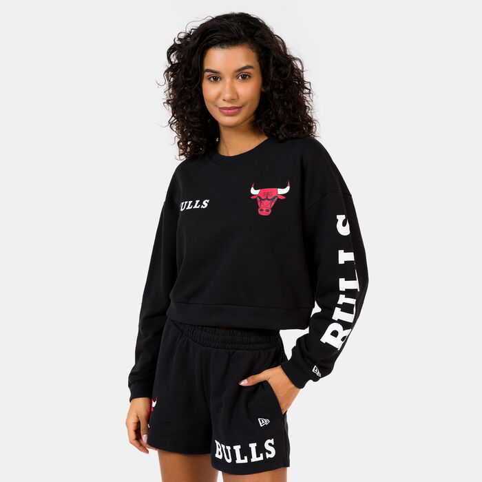 New Era Women's NBA Chicago Bulls Wordmark Sweatshirt Black New Era Women's NBA Chicago Bulls Wordmark Sweatshirt Black image number 0