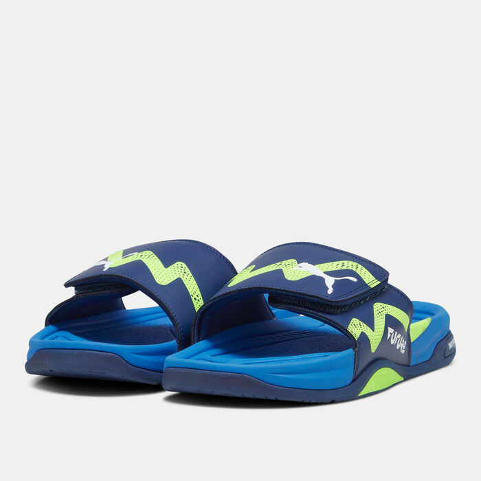 PUMA Men's Dream Nitro Future Slides Blue PUMA Men's Dream Nitro Future Slides Blue image number 0