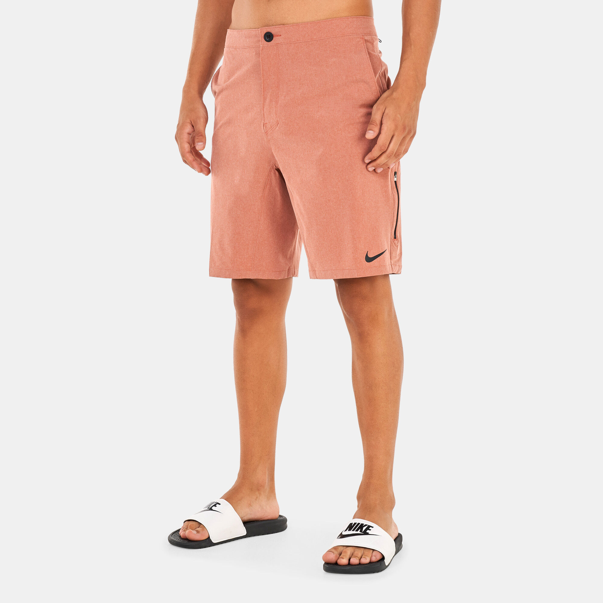 Buy Nike Swim Men s Merge 9 Inch Hybrid Swimming Shorts Orange in