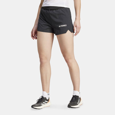 adidas Women's Terrex Techrock Pro Trail Hiking Shorts Black