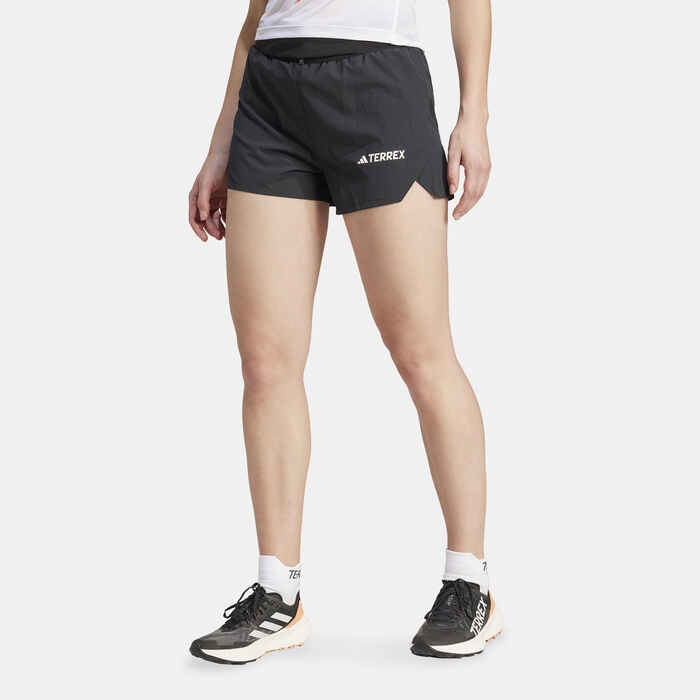 adidas Women's Terrex Techrock Pro Trail Hiking Shorts Black image number 0