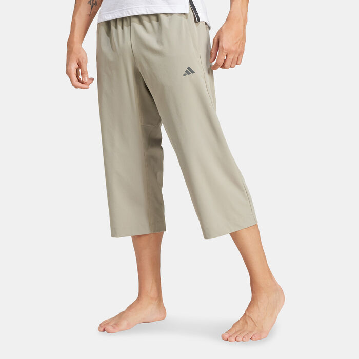 adidas Men's Yoga 3/4 Training Pants Green image number 0