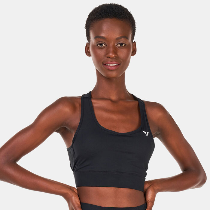 SQUATWOLF Women's Core Sports Bra Black image number 0