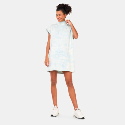 Nike Women's Sportswear Washed Jersey Dress Blue