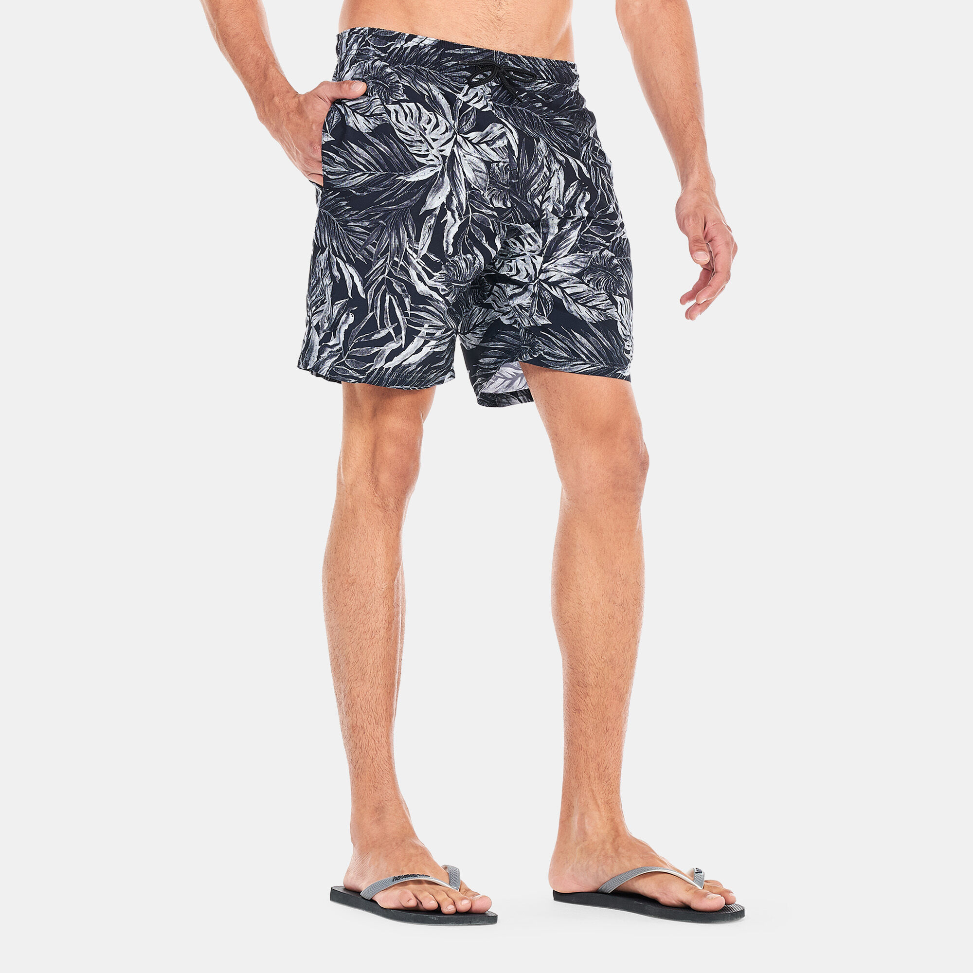 Buy Speedo Men s Print Leisure Swimming Shorts 18 inch Black in