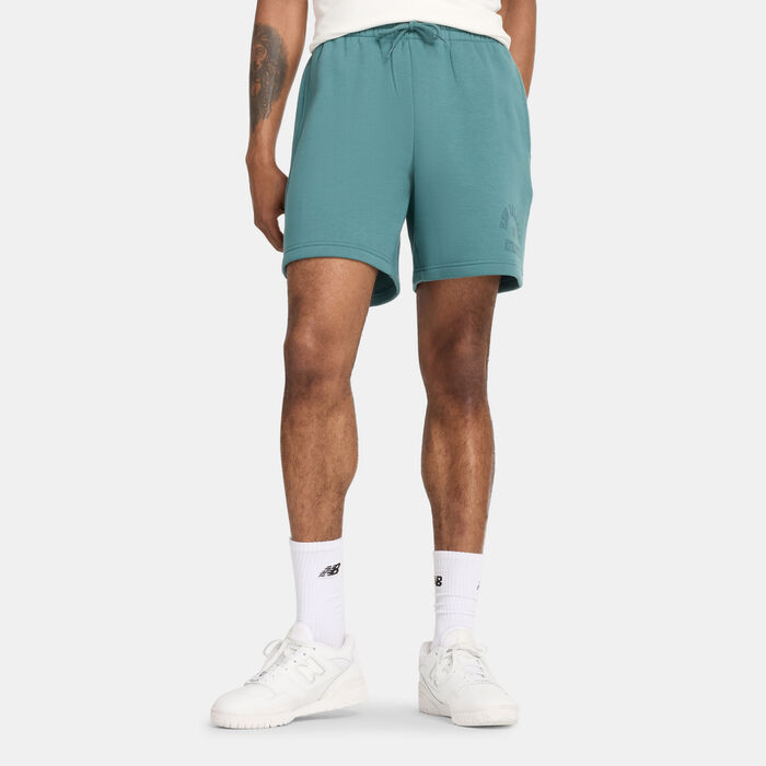 New Balance Men's Sport Essentials Fleece Graphic Shorts Green image number 0
