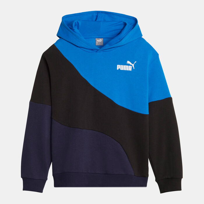 PUMA Kids' POWER CAT Pullover Hoodie (Older Kids) Blue PUMA Kids' POWER CAT Pullover Hoodie (Older Kids) Blue image number 0