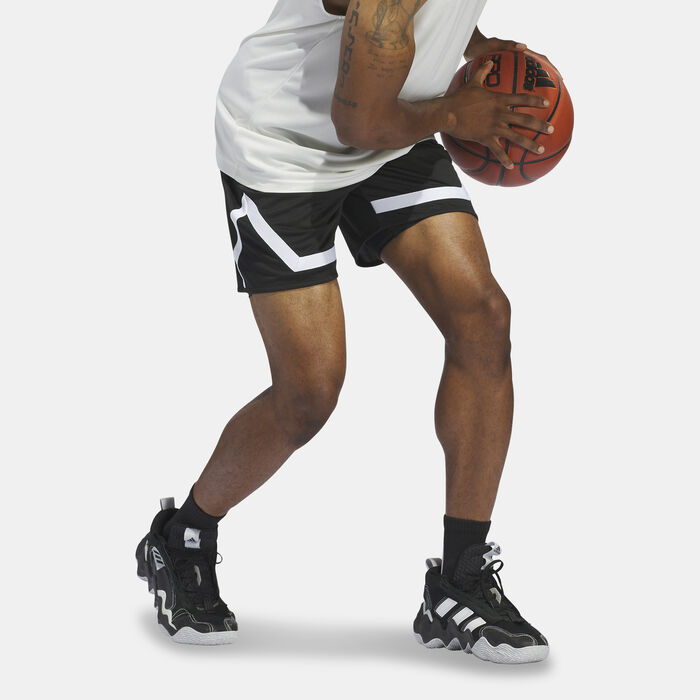adidas Men's Pro Block Basketball Shorts Black adidas Men's Pro Block Basketball Shorts Black image number 2
