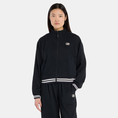 New Balance Women's Post Season Pique Track Jacket Black New Balance Women's Post Season Pique Track Jacket Black