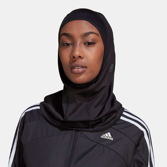 adidas Women's Run Icons 3-Stripes Sport Hijab Black adidas Women's Run Icons 3-Stripes Sport Hijab Black image number 0
