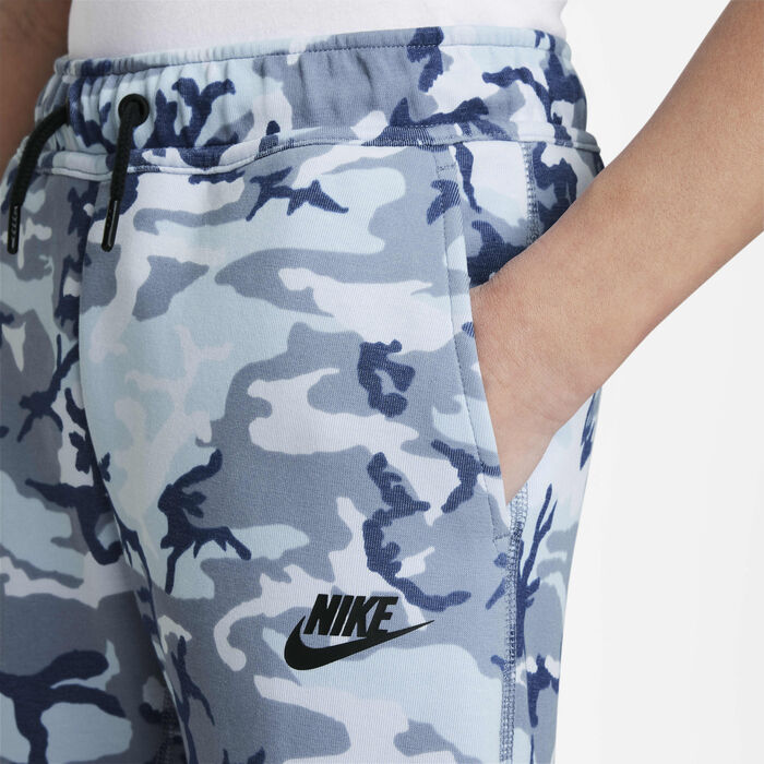 Nike Kids' Sportswear Tech Fleece Camo Joggers Blue Nike Kids' Sportswear Tech Fleece Camo Joggers Blue image number 3