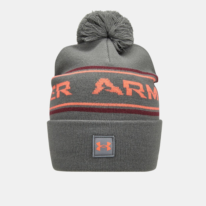 Under Armour Men's Halftime Pom Beanie Grey Under Armour Men's Halftime Pom Beanie Grey image number 0