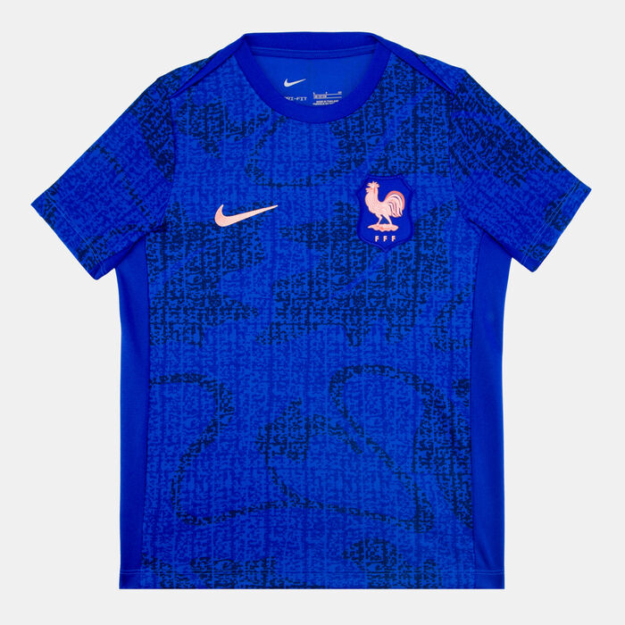 Nike Kids' France Academy Pro Pre-Match Football Top Blue Nike Kids' France Academy Pro Pre-Match Football Top Blue image number 0
