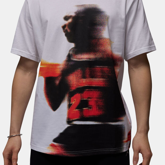 Jordan Men's Sport Dri-FIT Graphic T-Shirt White image number 4