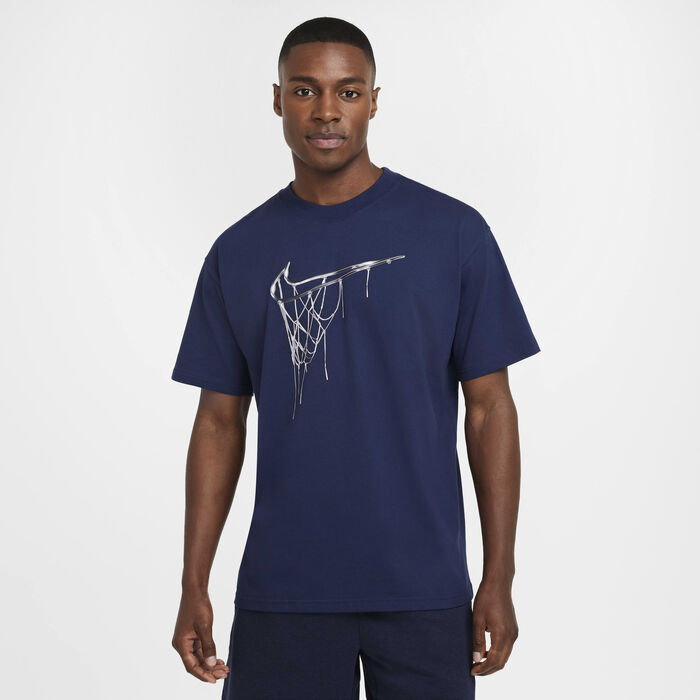Nike Men's Max90 Basketball T-Shirt Blue Nike Men's Max90 Basketball T-Shirt Blue image number 0