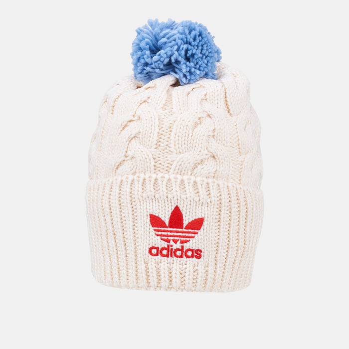 adidas Originals Trefoil Beanie White adidas Originals Trefoil Beanie White image number 0