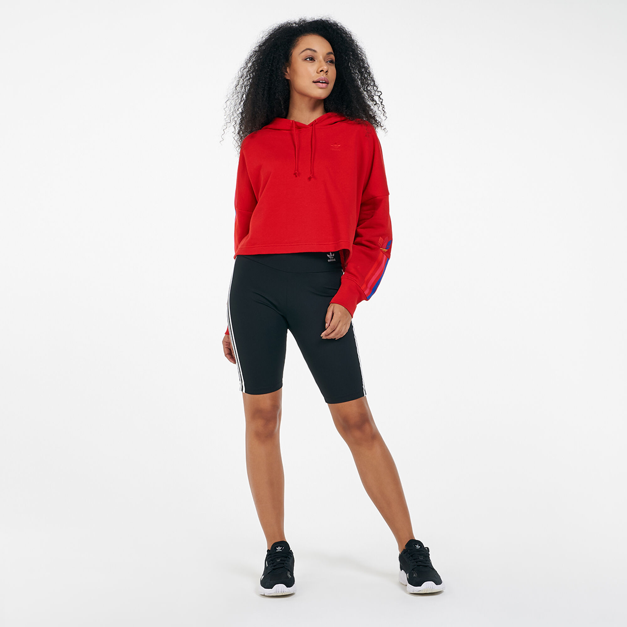 Trefoil crop shop hoodie