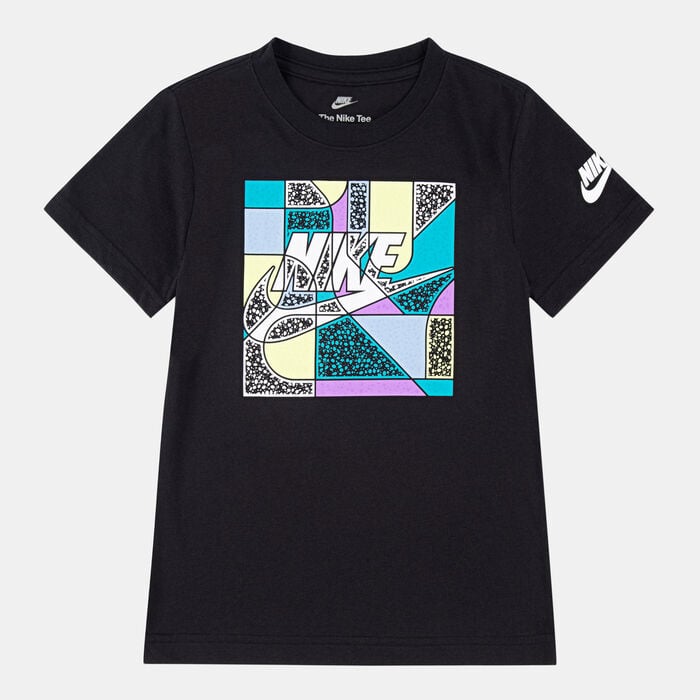 Nike Kids' Futura Block Print T-Shirt Black Nike Kids' Futura Block Print T-Shirt Black image number 0