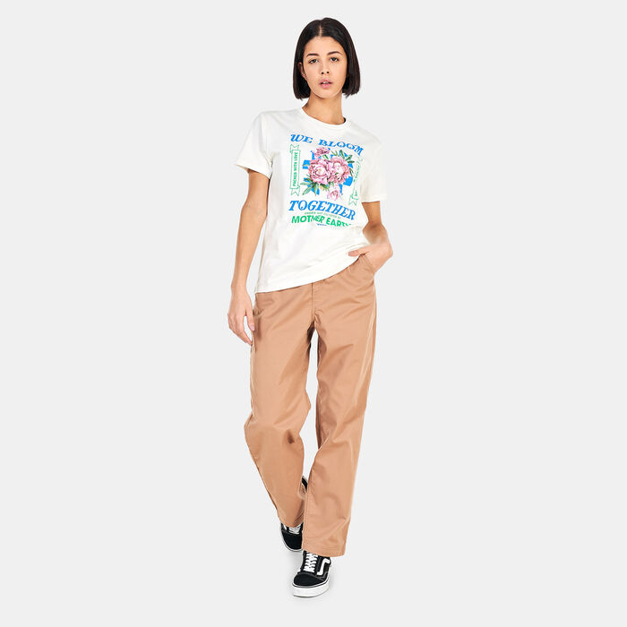 Vans Women's Eco Positivity BFF T-Shirt White Vans Women's Eco Positivity BFF T-Shirt White image number 2