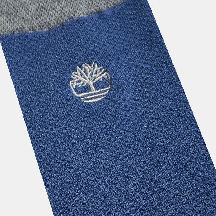 Timberland Pique Crew Socks (3 Pack) Black Timberland Pique Crew Socks (3 Pack) Black image number 1