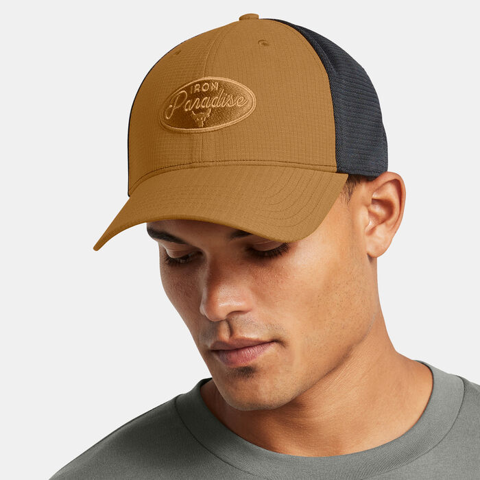 Under Armour Men's Project Rock Trucker Cap yellow image number 2