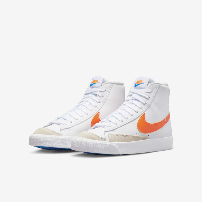 Nike Kids' Blazer Mid '77 Shoes White image number 4