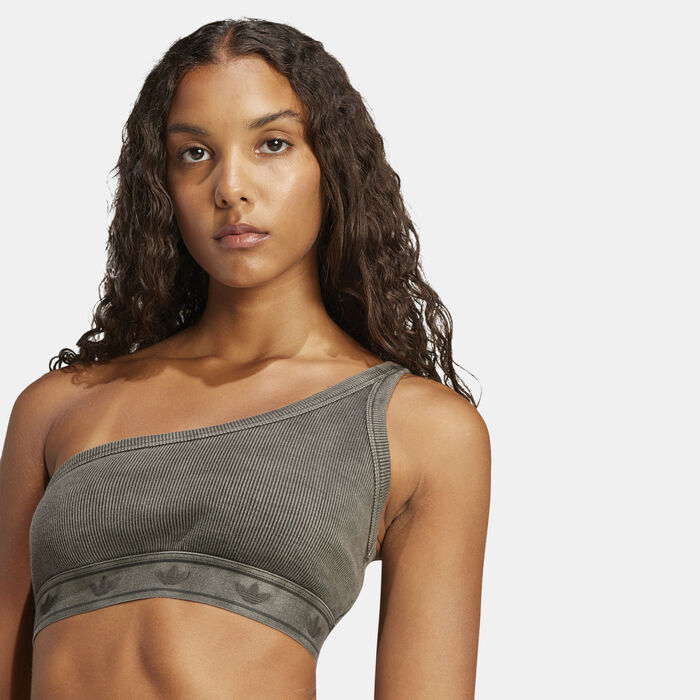 adidas Originals Women's One-Shoulder Top Black adidas Originals Women's One-Shoulder Top Black image number 3