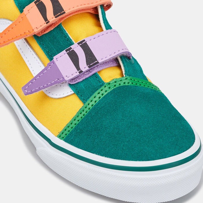 Vans Kids' x Crayola Old Skool Velcro Unisex Shoe (Younger Kids) image number 4