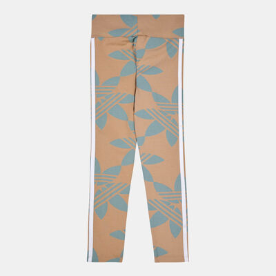 adidas Originals Kids' Allover Print High-Waisted Leggings Multi-Color