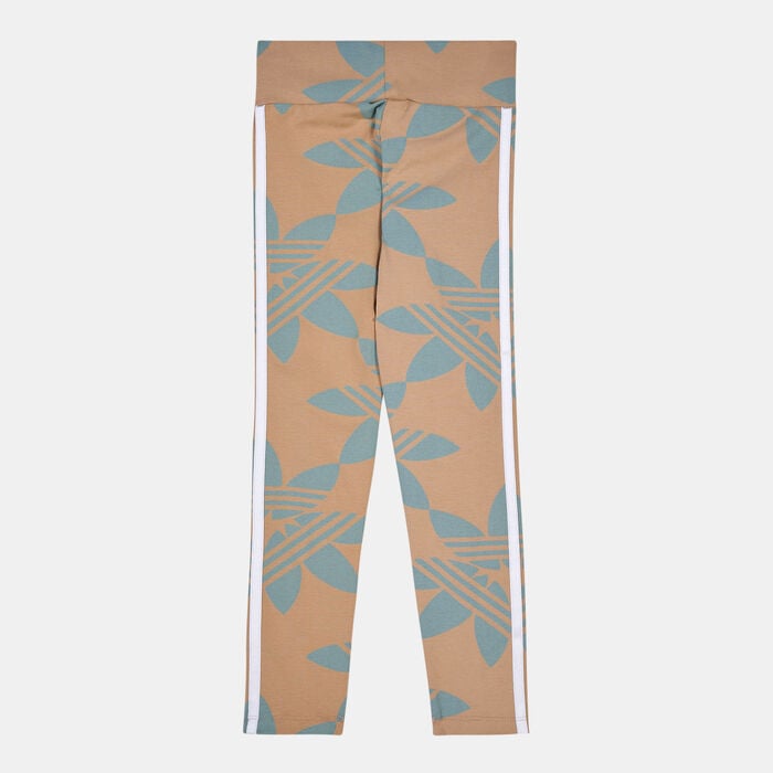 adidas Originals Kids' Allover Print High-Waisted Leggings Multi-Color adidas Originals Kids' Allover Print High-Waisted Leggings Multi-Color image number 1