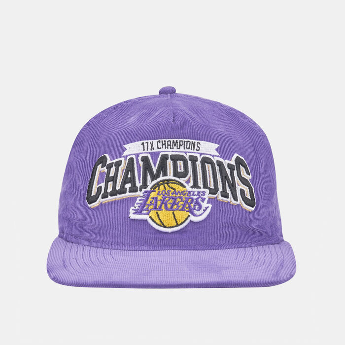 New Era Men's Los Angeles Lakers League 17x Champions Golfer Snapback Cap Purple New Era Men's Los Angeles Lakers League 17x Champions Golfer Snapback Cap Purple image number 0