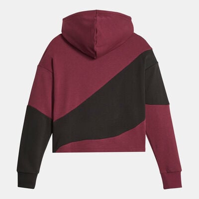 PUMA Women's POWER Cat Pullover Hoodie Maroon PUMA Women's POWER Cat Pullover Hoodie Maroon