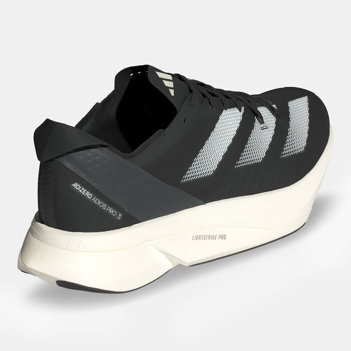 adidas Mens Adizero Adios Pro 3 Running Shoes Black image number 2
