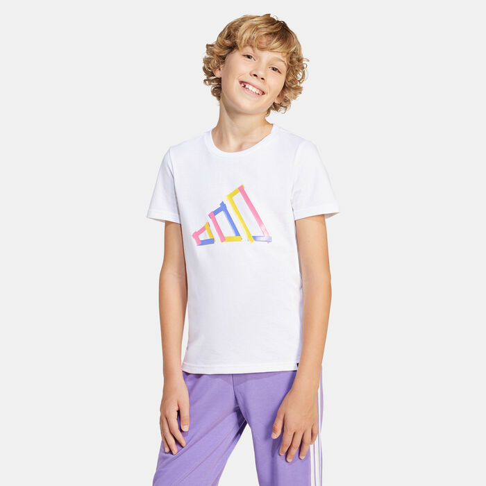 adidas Kids' Tech Logo Graphic T-Shirt White adidas Kids' Tech Logo Graphic T-Shirt White image number 0