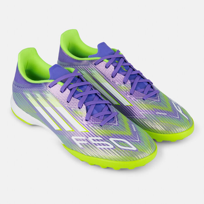 adidas Men's F50 League Turf Ground Football Shoes Purple image number 1