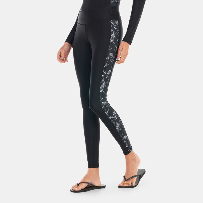 COEGA Women's Printed Swim Leggings Black COEGA Women's Printed Swim Leggings Black image number 0