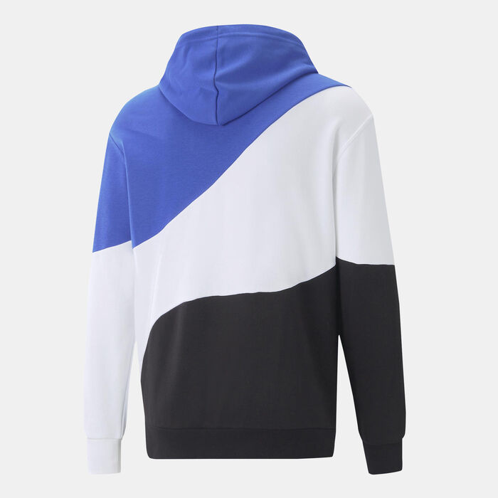 PUMA Men's POWER Cat Hoodie Blue image number 1