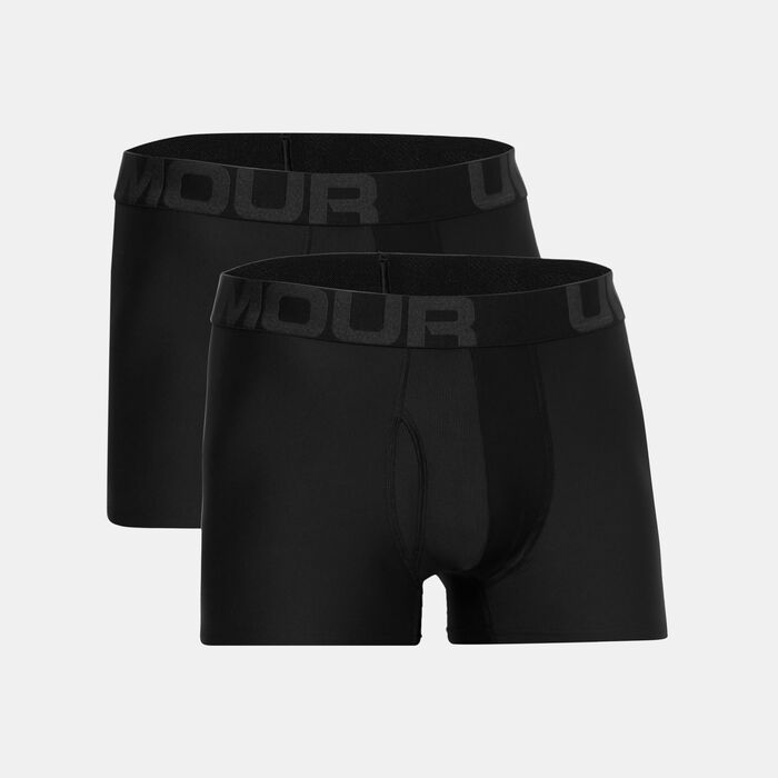 Under Armour Men's Tech™ 3-Inch Boxerjock® Boxers (2 Pack) Black image number 2