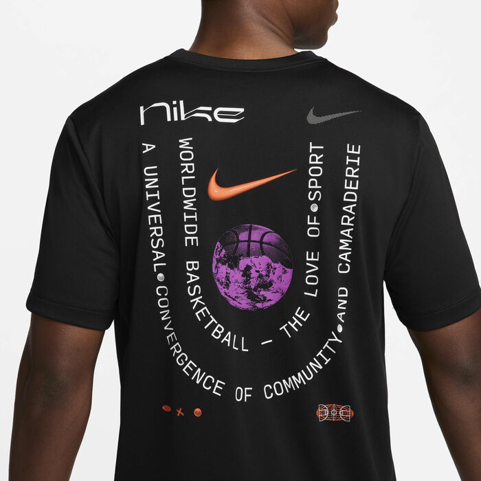 Nike Men's Dri-FIT Basketball T-Shirt Black Nike Men's Dri-FIT Basketball T-Shirt Black image number 5